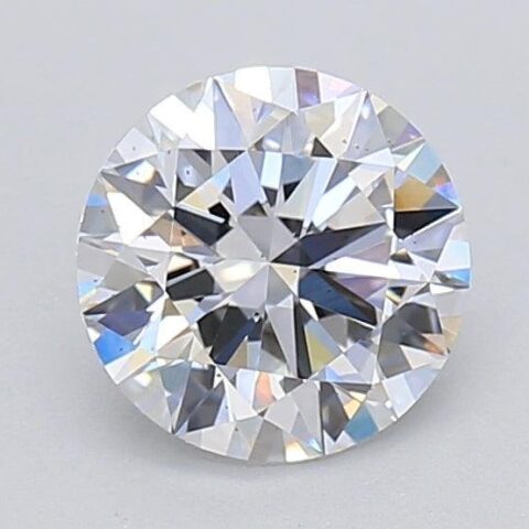 1.04 Carat Round Shaped Excellent Cut E- SI1 Lab Grown Diamond