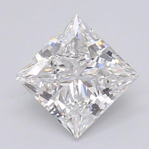 1.04 Carat Princess Shaped Excellent Cut E- VS1 Lab Grown Diamond