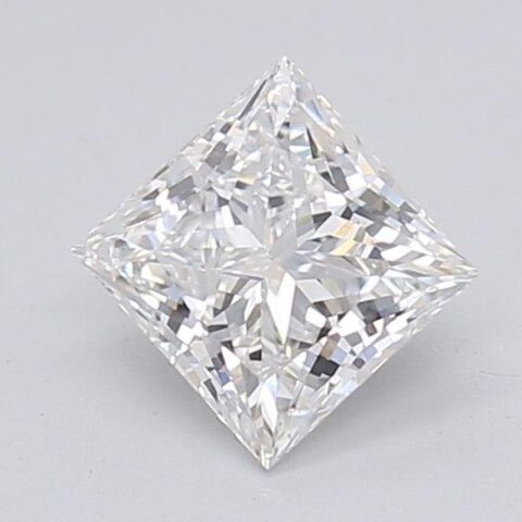 1.04 Carat Princess Shaped Excellent Cut E- VS1 Lab Grown Diamond