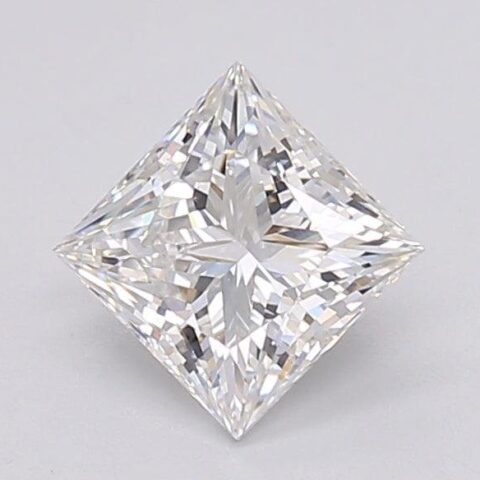 1.04 Carat Princess Shaped Excellent Cut E- VS1 Lab Grown Diamond