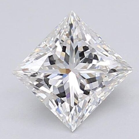 1.04 Carat Princess Shaped Excellent Cut E- VS1 Lab Grown Diamond