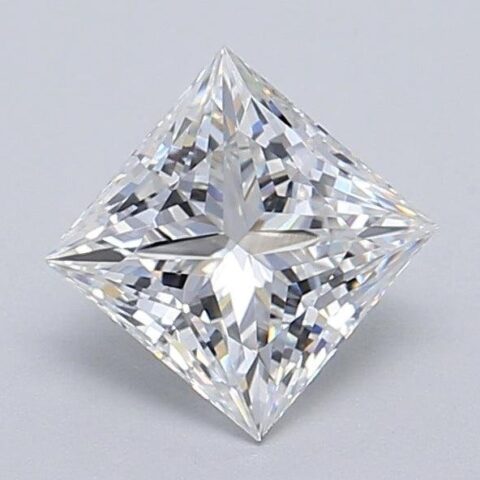 1.04 Carat Princess Shaped Excellent Cut E- VS1 Lab Grown Diamond