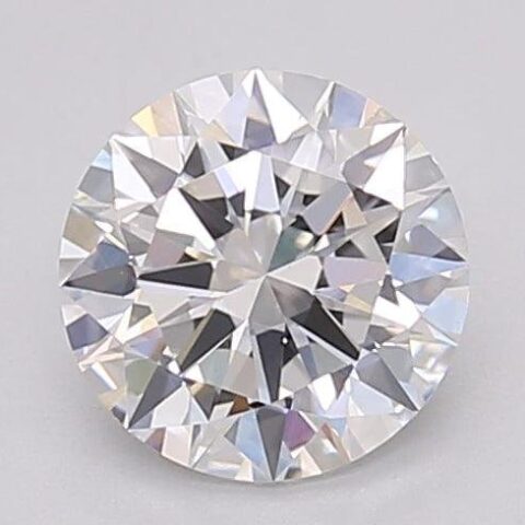 1.04 Carat Round Shaped Excellent Cut E- VS1 Lab Grown Diamond