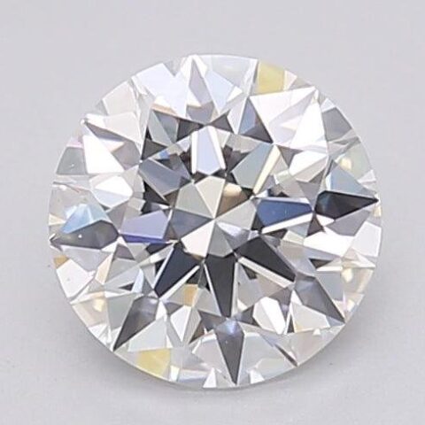 1.04 Carat Round Shaped Excellent Cut E- VS1 Lab Grown Diamond