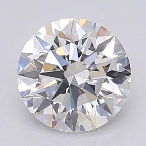 1.04 Carat Round Shaped Excellent Cut E- VS2 Lab Grown Diamond