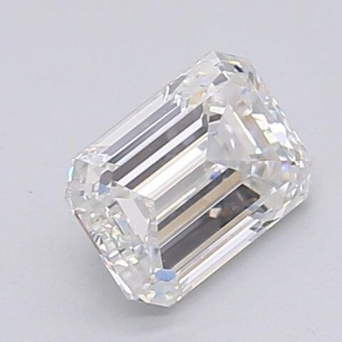 1.04 Carat Emerald Shaped Excellent Cut E- VVS2 Lab Grown Diamond