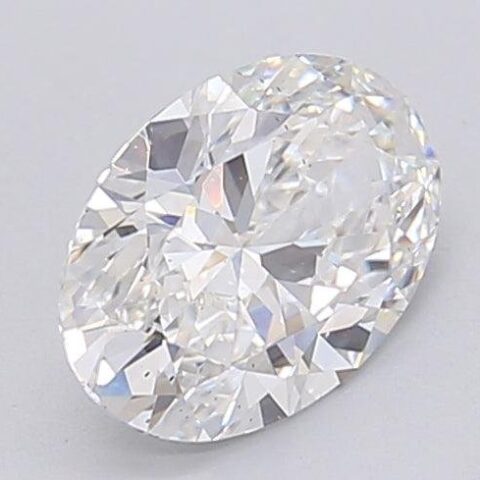 1.04 Carat Oval Shaped Excellent Cut F- SI1 Lab Grown Diamond
