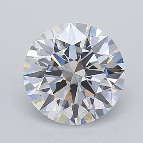 1.04 Carat Round Shaped Excellent Cut F- SI1 Lab Grown Diamond