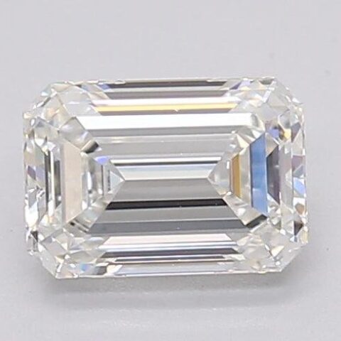 1.04 Carat Emerald Shaped Excellent Cut F- VS1 Lab Grown Diamond