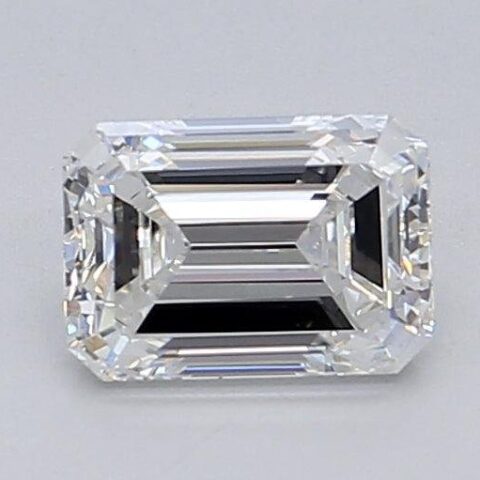 1.04 Carat Emerald Shaped Excellent Cut F- VS1 Lab Grown Diamond