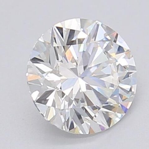 1.04 Carat Round Shaped Excellent Cut F- VS1 Lab Grown Diamond