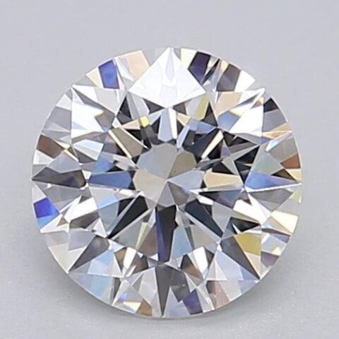1.04 Carat Round Shaped Excellent Cut F- VS1 Lab Grown Diamond