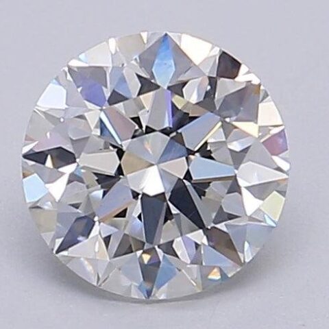 1.04 Carat Round Shaped Excellent Cut F- VS1 Lab Grown Diamond