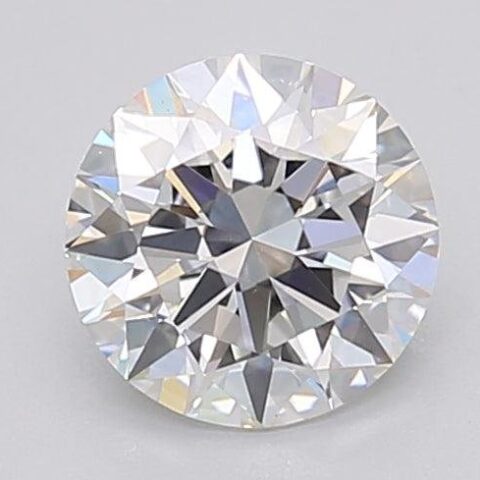 1.04 Carat Round Shaped Excellent Cut F- VS1 Lab Grown Diamond