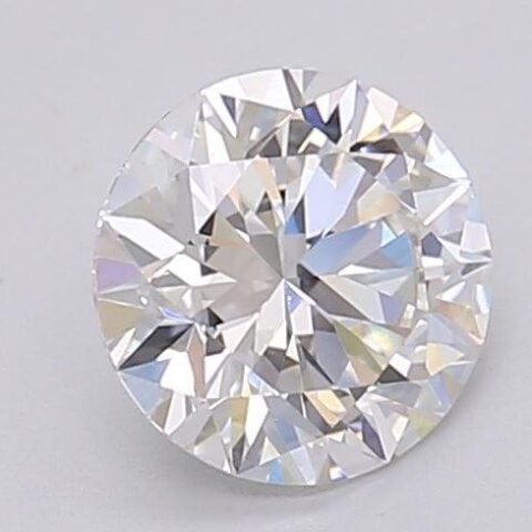 1.04 Carat Round Shaped Excellent Cut F- VS1 Lab Grown Diamond