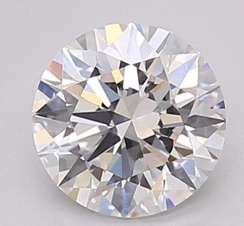1.04 Carat Round Shaped Excellent Cut F- VS1 Lab Grown Diamond