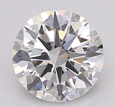 1.04 Carat Round Shaped Excellent Cut F- VS1 Lab Grown Diamond
