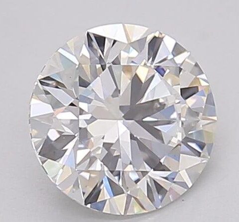1.04 Carat Round Shaped Excellent Cut F- VS1 Lab Grown Diamond