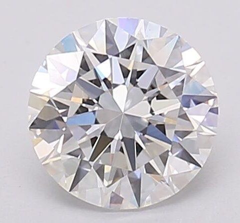 1.04 Carat Round Shaped Excellent Cut F- VS1 Lab Grown Diamond