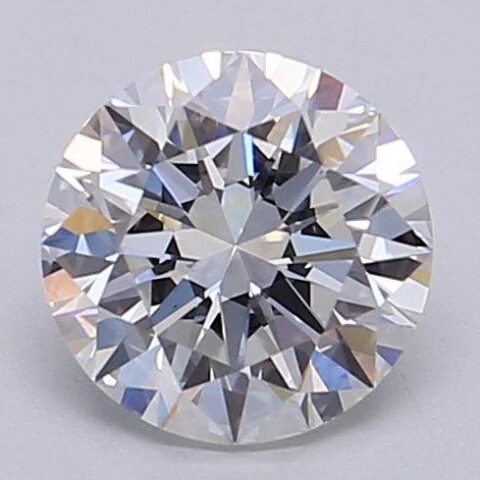 1.04 Carat Round Shaped Excellent Cut F- VS1 Lab Grown Diamond