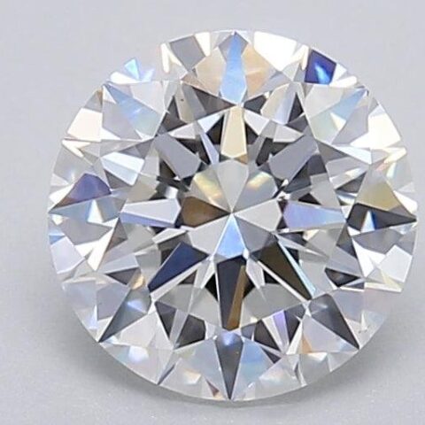 1.04 Carat Round Shaped Excellent Cut F- VS1 Lab Grown Diamond