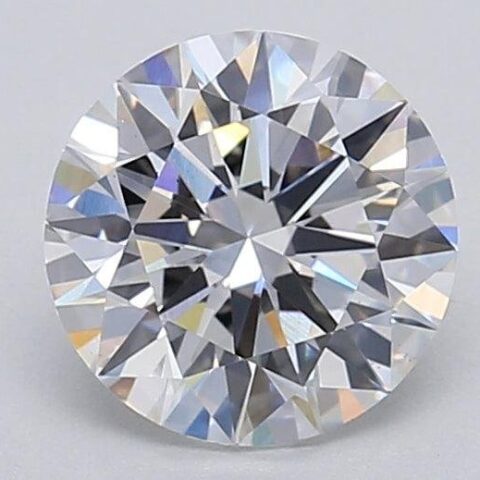 1.04 Carat Round Shaped Excellent Cut F- VS1 Lab Grown Diamond