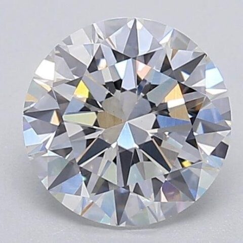 1.04 Carat Round Shaped Excellent Cut F- VS1 Lab Grown Diamond