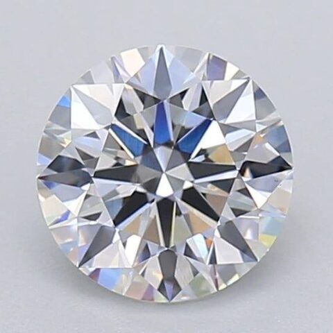 1.04 Carat Round Shaped Excellent Cut F- VS1 Lab Grown Diamond