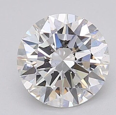 1.04 Carat Round Shaped Excellent Cut F- VS2 Lab Grown Diamond