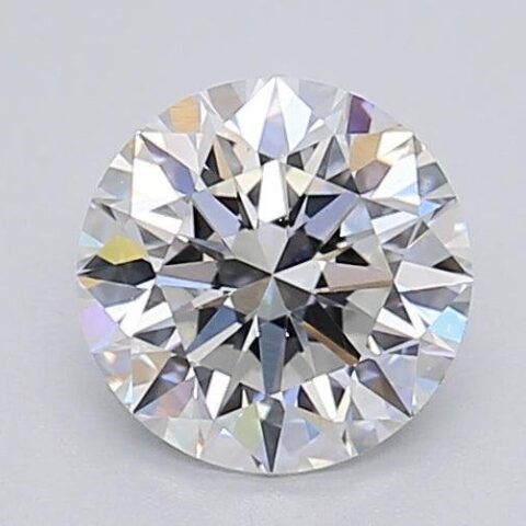 1.04 Carat Round Shaped Excellent Cut F- VS2 Lab Grown Diamond