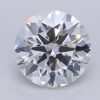 1.04 Carat Round Shaped Excellent Cut F- VS2 Lab Grown Diamond