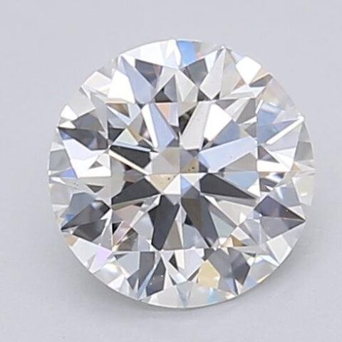 1.04 Carat Round Shaped Excellent Cut F- VS2 Lab Grown Diamond