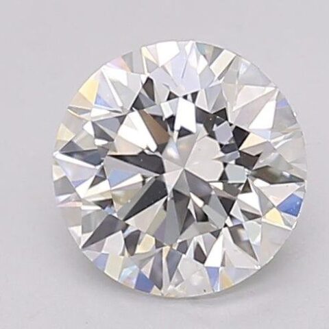 1.04 Carat Round Shaped Excellent Cut F- VS2 Lab Grown Diamond