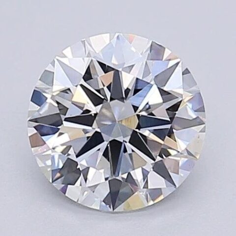 1.04 Carat Round Shaped Excellent Cut F- VS2 Lab Grown Diamond