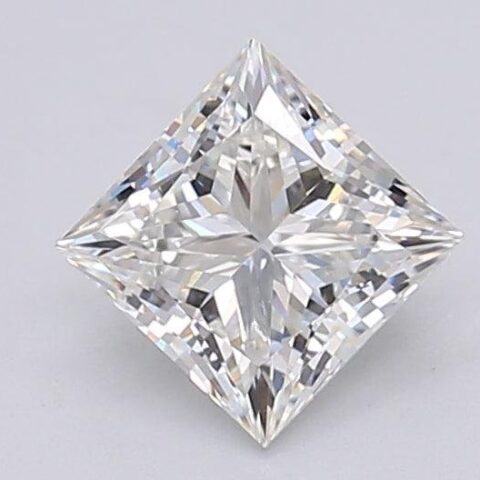 1.04 Carat Princess Shaped Excellent Cut F- VVS2 Lab Grown Diamond