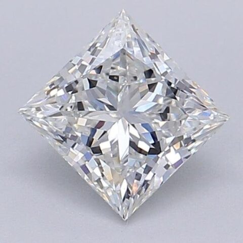 1.04 Carat Princess Shaped Excellent Cut F- VVS2 Lab Grown Diamond