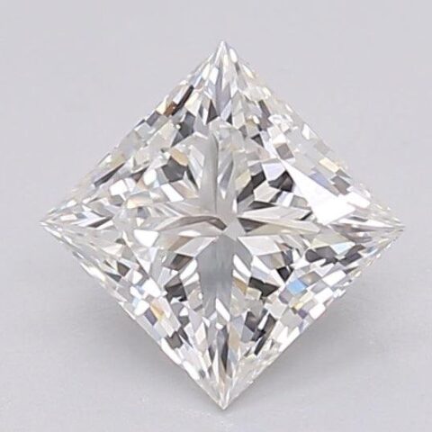 1.04 Carat Princess Shaped Excellent Cut F- VVS2 Lab Grown Diamond