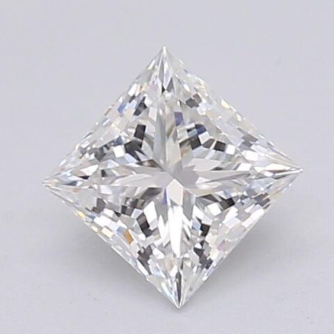 1.04 Carat Princess Shaped Excellent Cut F- VVS2 Lab Grown Diamond