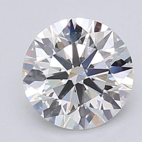 1.04 Carat Round Shaped Excellent Cut F- VVS2 Lab Grown Diamond