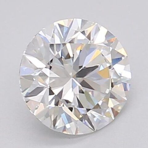 1.04 Carat Round Shaped Excellent Cut F- VVS2 Lab Grown Diamond