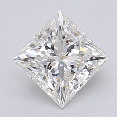 1.04 Carat Princess Shaped Excellent Cut G- VS1 Lab Grown Diamond