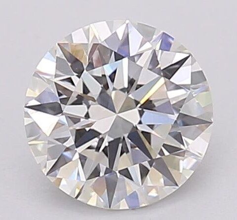 1.04 Carat Round Shaped Excellent Cut G- VS1 Lab Grown Diamond
