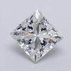 1.04 Carat Princess Shaped Excellent Cut G- VS2 Lab Grown Diamond