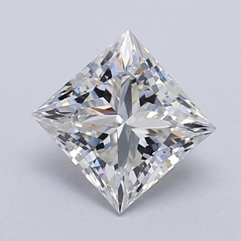 1.04 Carat Princess Shaped Excellent Cut G- VS2 Lab Grown Diamond