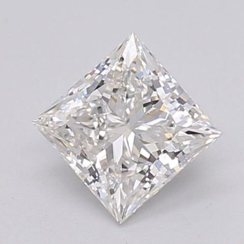 1.04 Carat Princess Shaped Excellent Cut G- VVS2 Lab Grown Diamond
