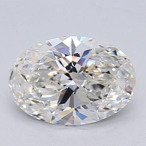 1.04 Carat Oval Shaped Excellent Cut H- VS1 Lab Grown Diamond