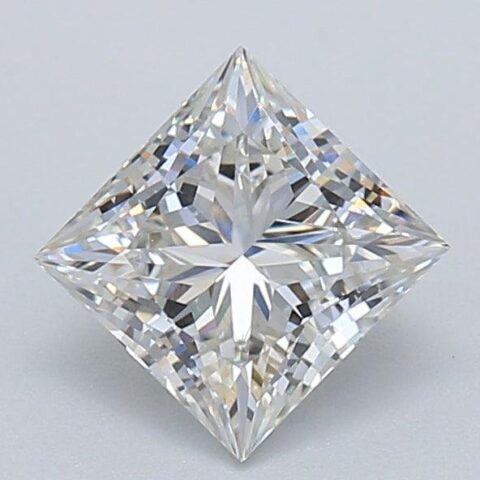 1.04 Carat Princess Shaped Excellent Cut H- VS1 Lab Grown Diamond
