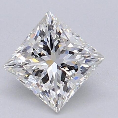 1.04 Carat Princess Shaped Excellent Cut H- VS1 Lab Grown Diamond