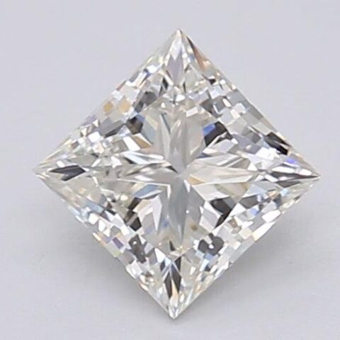 1.04 Carat Princess Shaped Excellent Cut H- VS1 Lab Grown Diamond