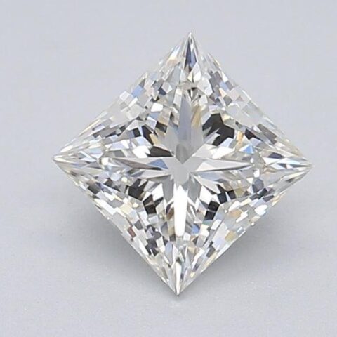 1.04 Carat Princess Shaped Excellent Cut H- VVS2 Lab Grown Diamond